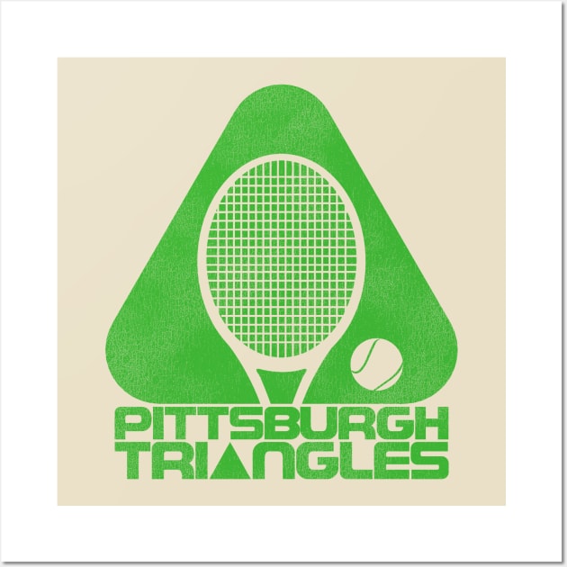 Pittsburgh Triangles Defunct 70s Tennis Team Wall Art by darklordpug